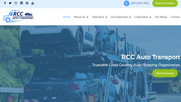 RCC Website Screenshort