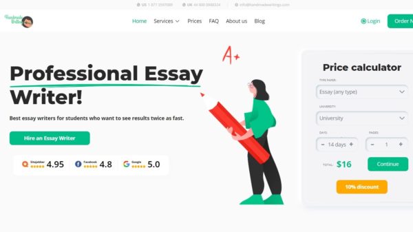 handmadewriting website