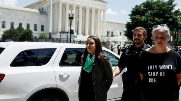 Police arrest 17 US lawmakers in protest against abortion rights
