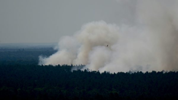 Explosions ring out as fires rage in the Berlin Forest