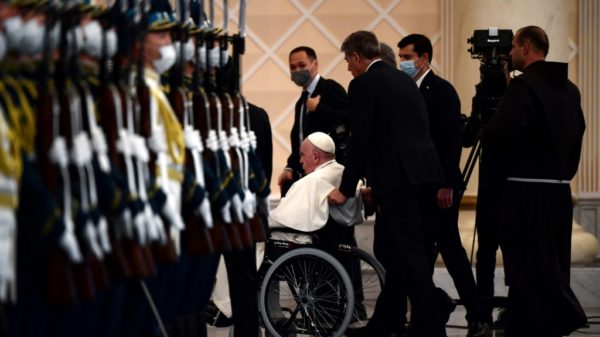 Pope arrives in Kazakhstan to promote dialogue
