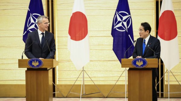 Japan and NATO pledge firm response to China Russia threats