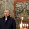 Lone Putin observes Christmas at Kremlin church