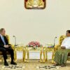 Former UN chief Ban Ki moon meets Myanmar junta chief