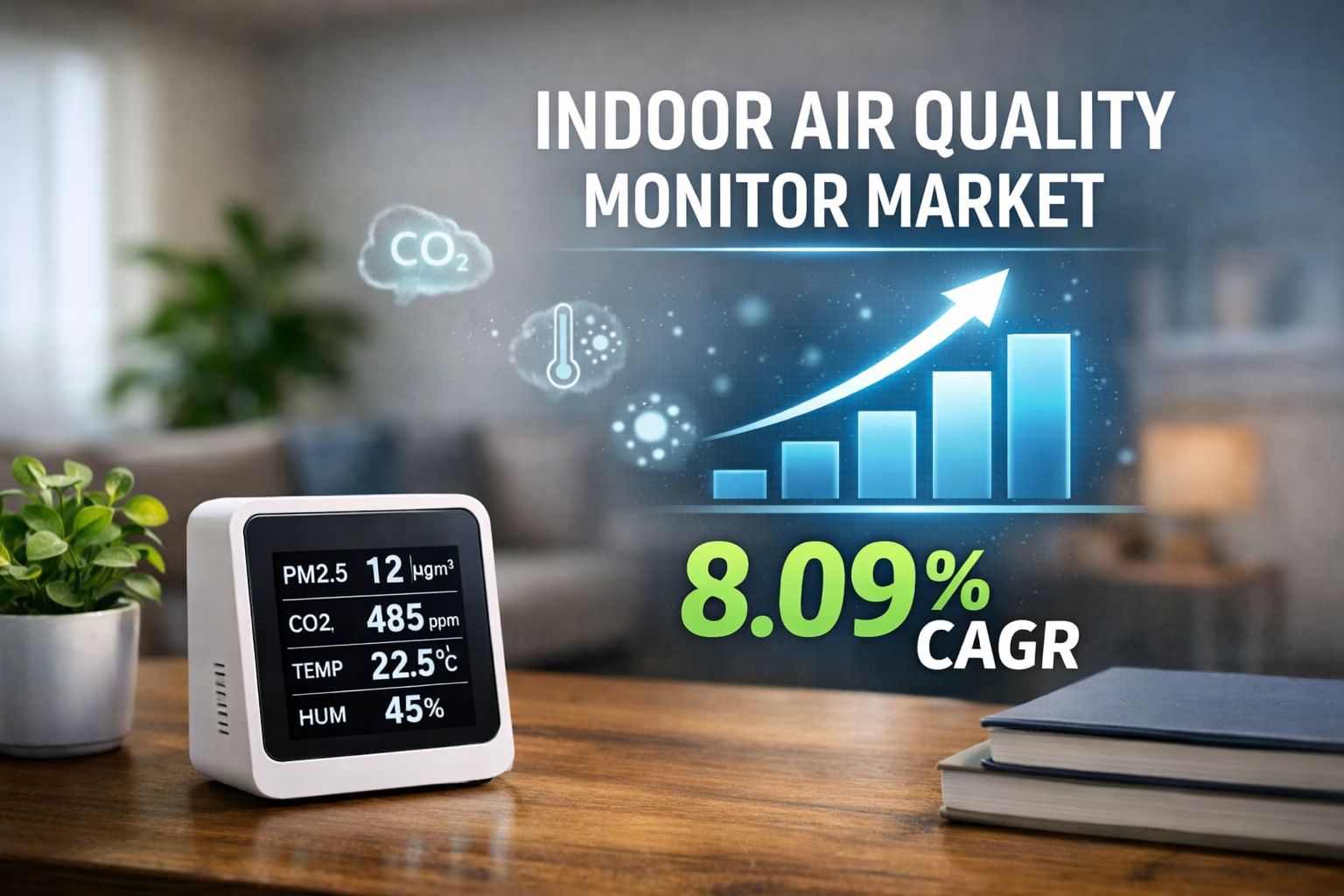 Indoor Air Quality Monitor Market Size to Reach USD 9.38 Billion by 2032, Expanding at 8.09% CAGR | SNS Insider